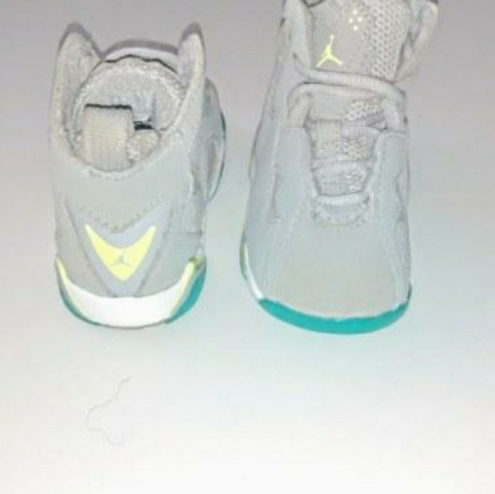 Jordans5c toddler boys,neon line yellow,turquoise